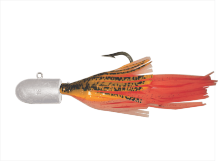 16 oz Bullet Nose Jig with Orange Skirt