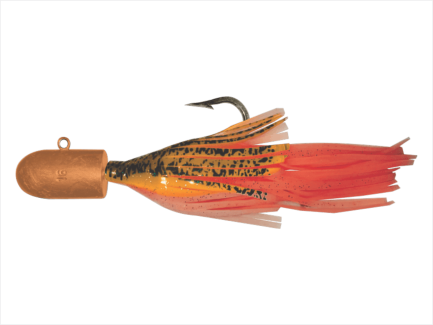 16 oz Orange Bullet Nose Jig with Orange Skirt