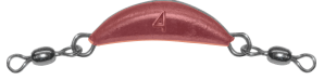 4 oz Red Crescent Sinker With Dual Swivels