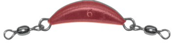 6 oz Uncoated Crescent Sinker With Dual Swivels