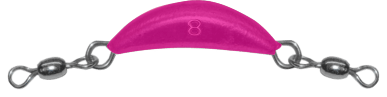8 oz Pink Crescent Sinker with Dual Swivels