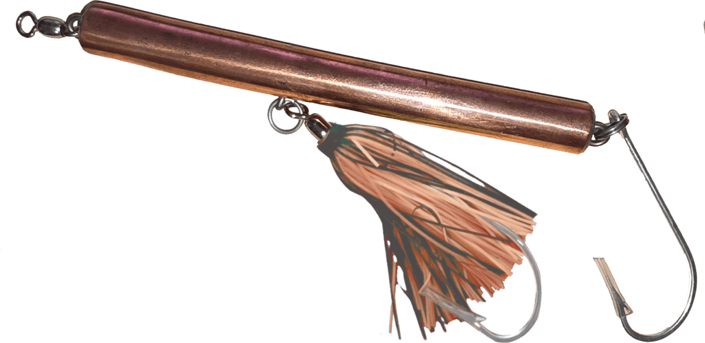 Copper Pipe With Orange Offset Hoochie